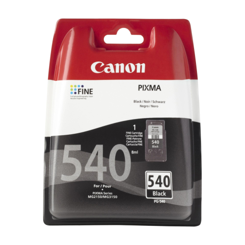 CANON PG-540 CARTUCCIA INCHIOSTRO NERO 8ML PER PIXMA MG2250, MG3250, MG3510, MG3550, MG3650, MG4250, MX395, MX455, MX475, MX525, MX535